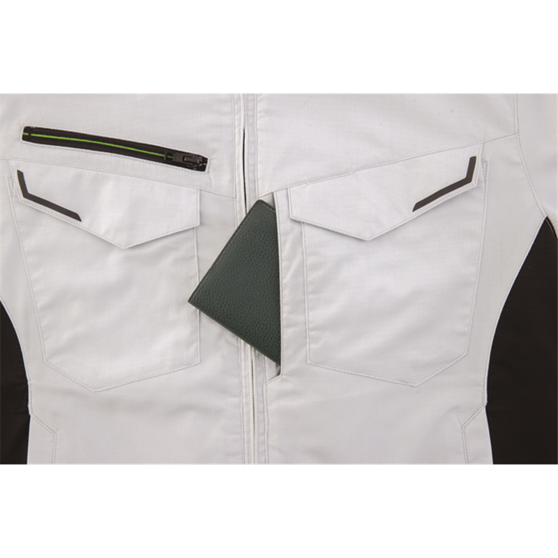 ジーベック 男女兼用 半袖シャツ LL シルバーグレー 1532 1枚（ご注文単位1枚）【直送品】