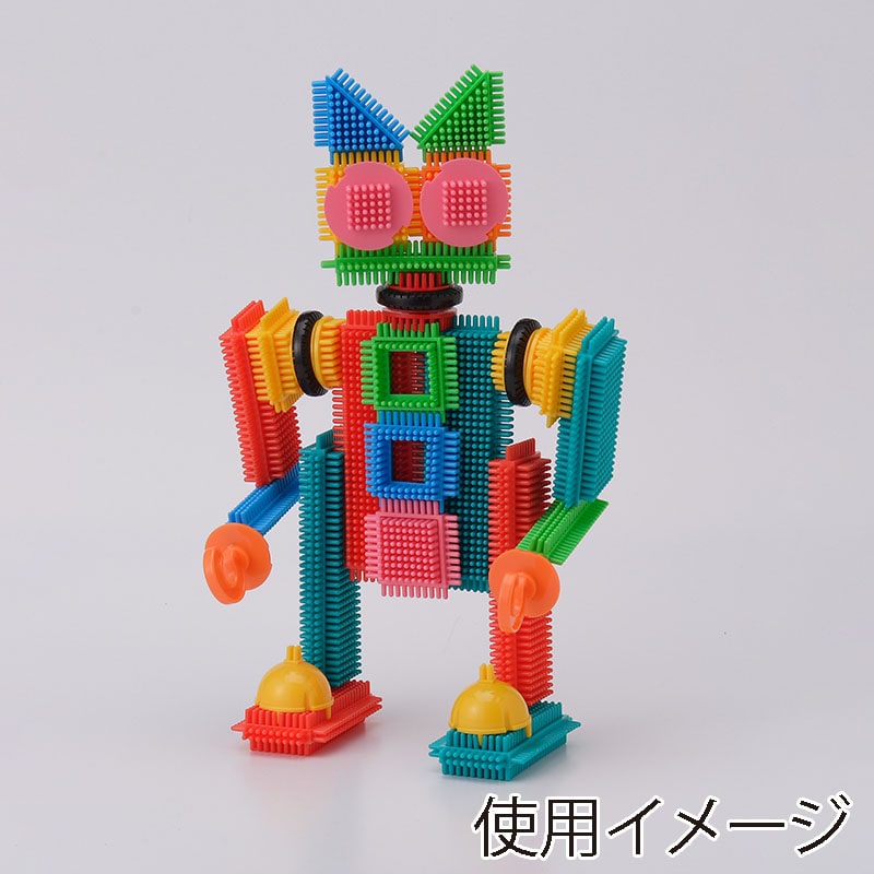 友愛玩具 ペタペタブロック コンテナケース入 L 400ピース MA-50261 1個(ご注文単位3個)【直送品】