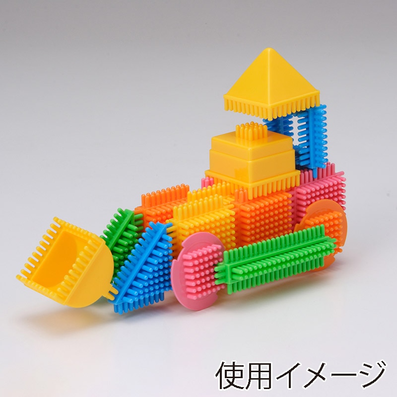 友愛玩具 ペタペタブロック コンテナケース入 L 400ピース MA-50261 1個(ご注文単位3個)【直送品】