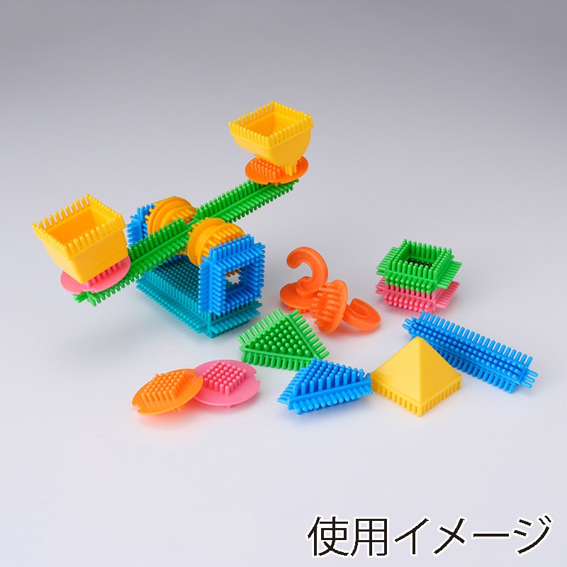 友愛玩具 ペタペタブロック コンテナケース入 L 400ピース MA-50261 1個(ご注文単位3個)【直送品】