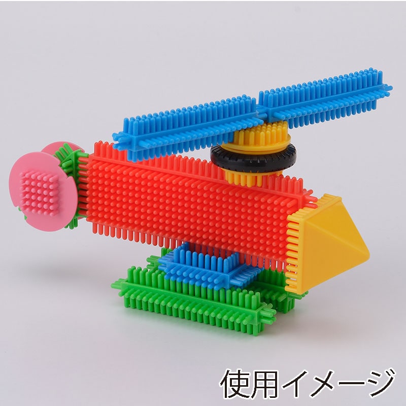 友愛玩具 ペタペタブロック コンテナケース入 L 400ピース MA-50261 1個(ご注文単位3個)【直送品】