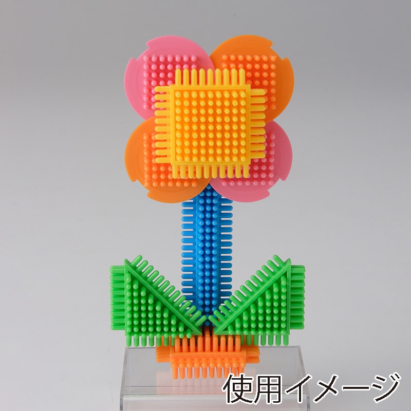 友愛玩具 ペタペタブロック　ビニールバッグ入 S　ティアラ MA-50281TA 1個（ご注文単位6個）【直送品】