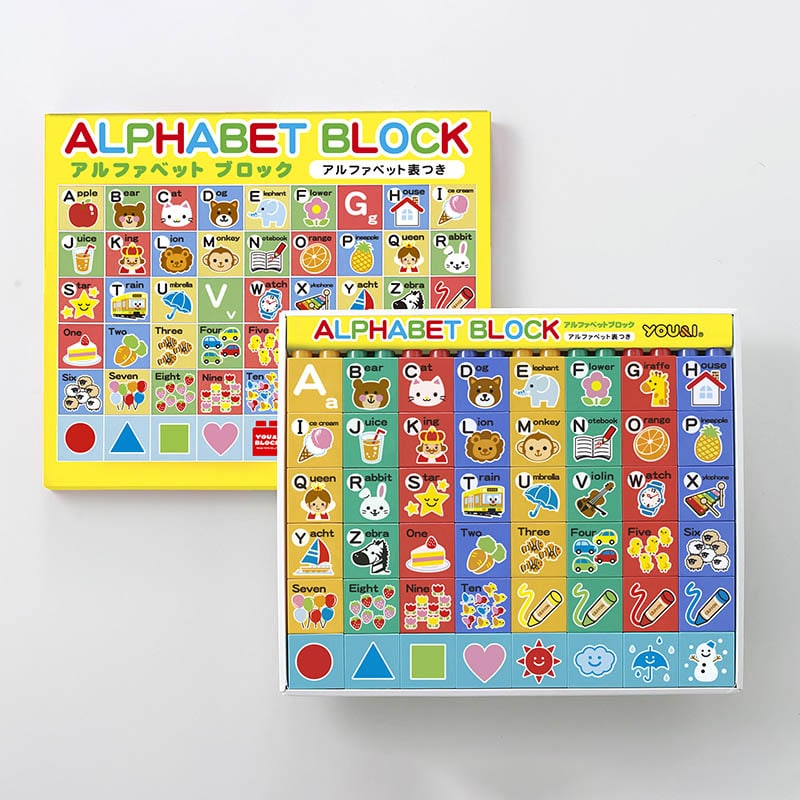 友愛玩具 アルファベットブロック ポスター付 MA-50412 1個（ご注文単位6個）【直送品】