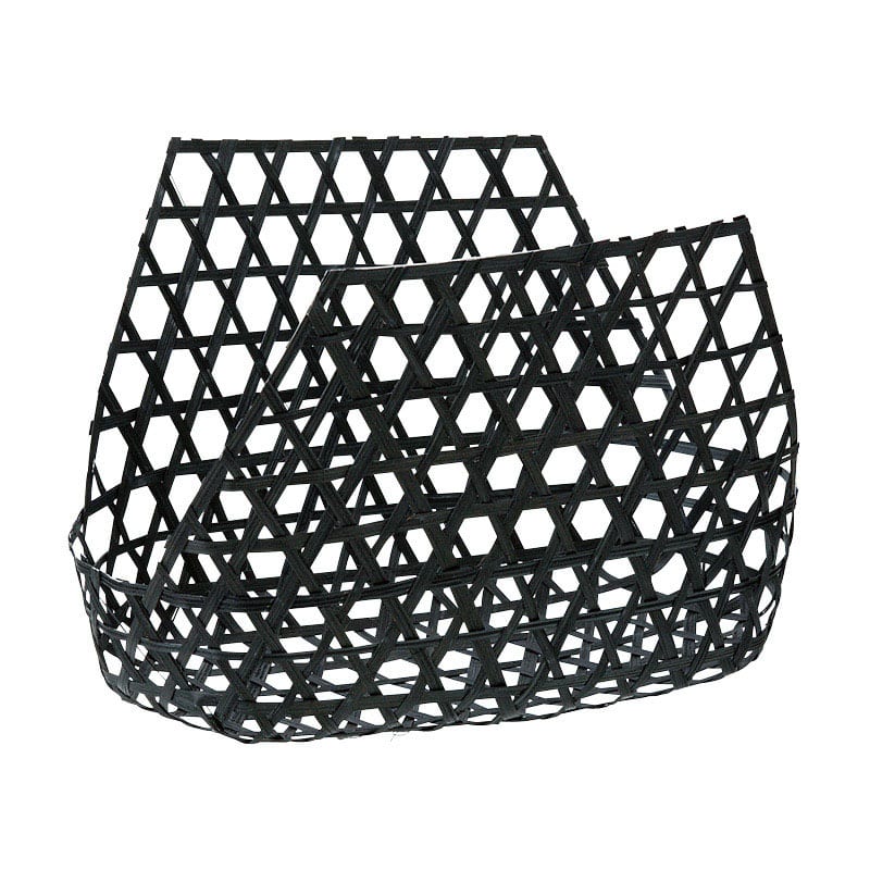 萬洋 六ツ目包みかご　黒  18-542 1個（ご注文単位25個）【直送品】