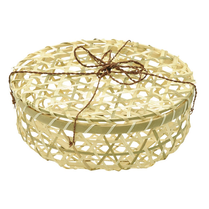 萬洋 六ツ目ヒモ付かご  15-492 1個（ご注文単位15個）【直送品】