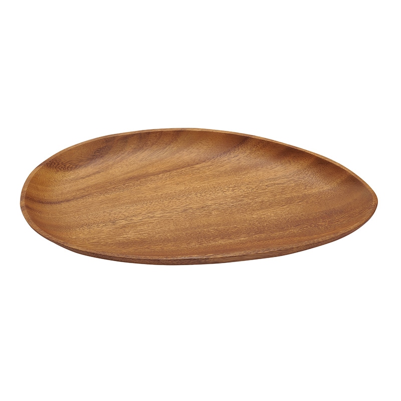 萬洋 アカシア　エッグ型トレ- 30.5cm 32425B 1個（ご注文単位1個）【直送品】