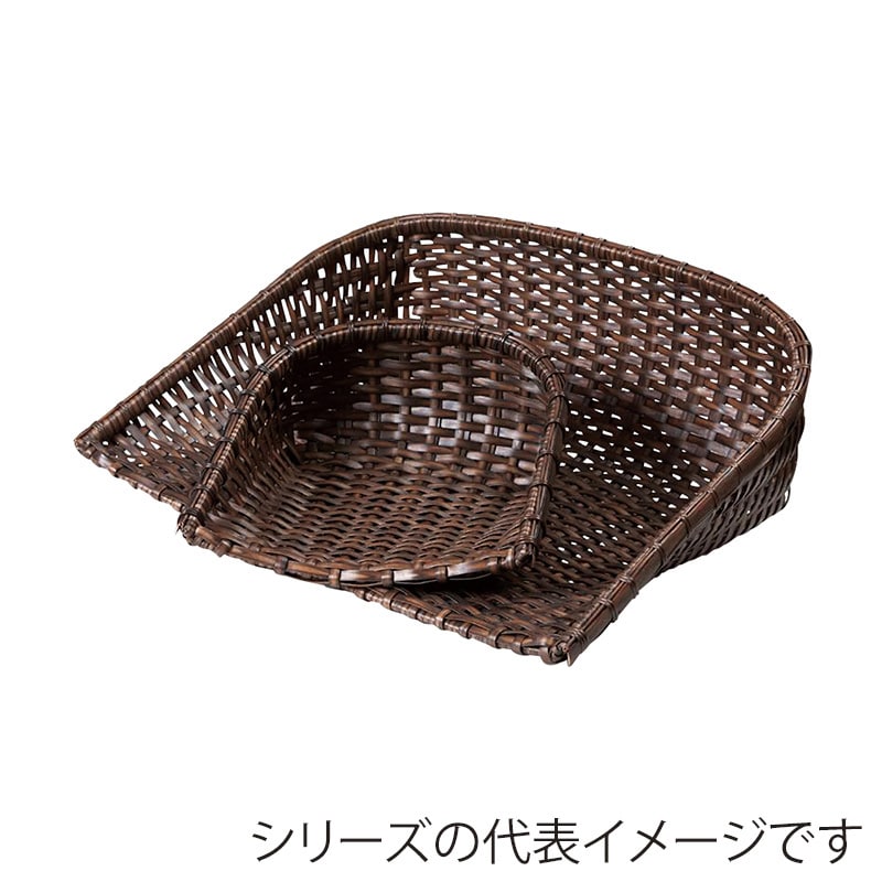 萬洋 樹脂箕 ミニ　茶 91047B 1個（ご注文単位1個）【直送品】