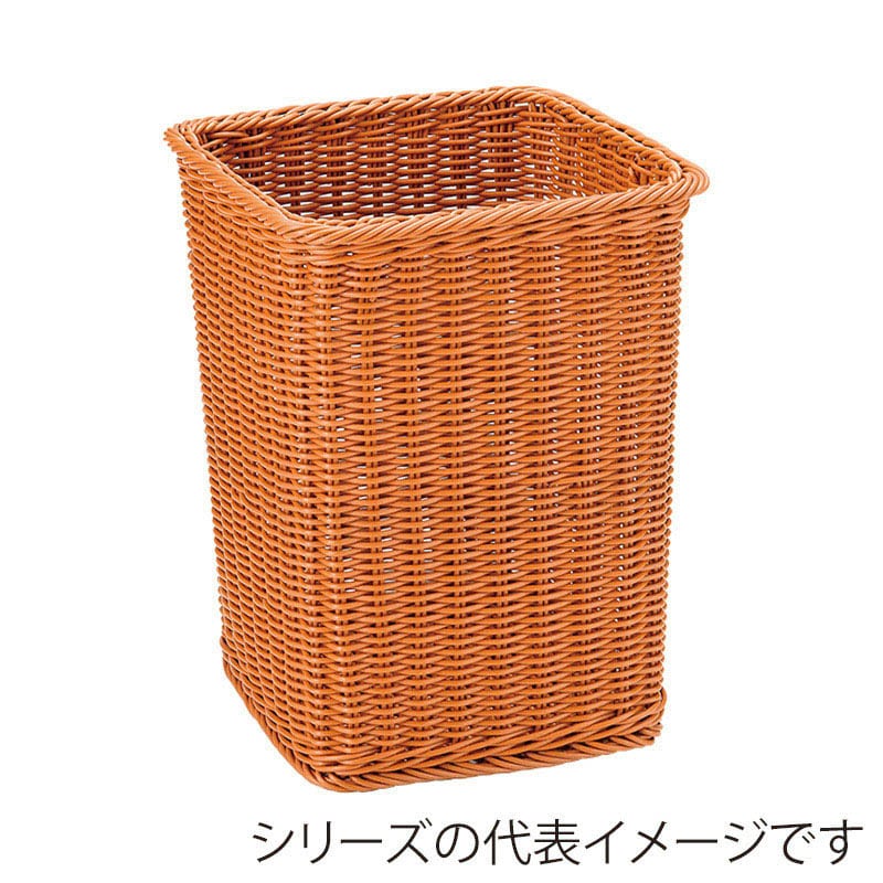 萬洋 樹脂マルチバスケット　角 中　ブラウン 91407M 1個（ご注文単位1個）【直送品】