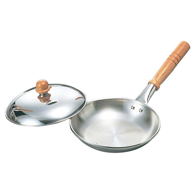 18-10　ロイヤル　クラデックス　親子鍋（柄付） HSD-160　横柄　蓋付  1個（ご注文単位1個）【直送品】