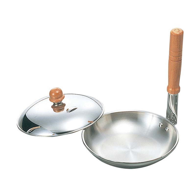 >18-10 ロイヤル クラデックス 縦柄 親子鍋(蓋付)柄付 HSDD-160 1個(ご注文単位1個)【直送品】