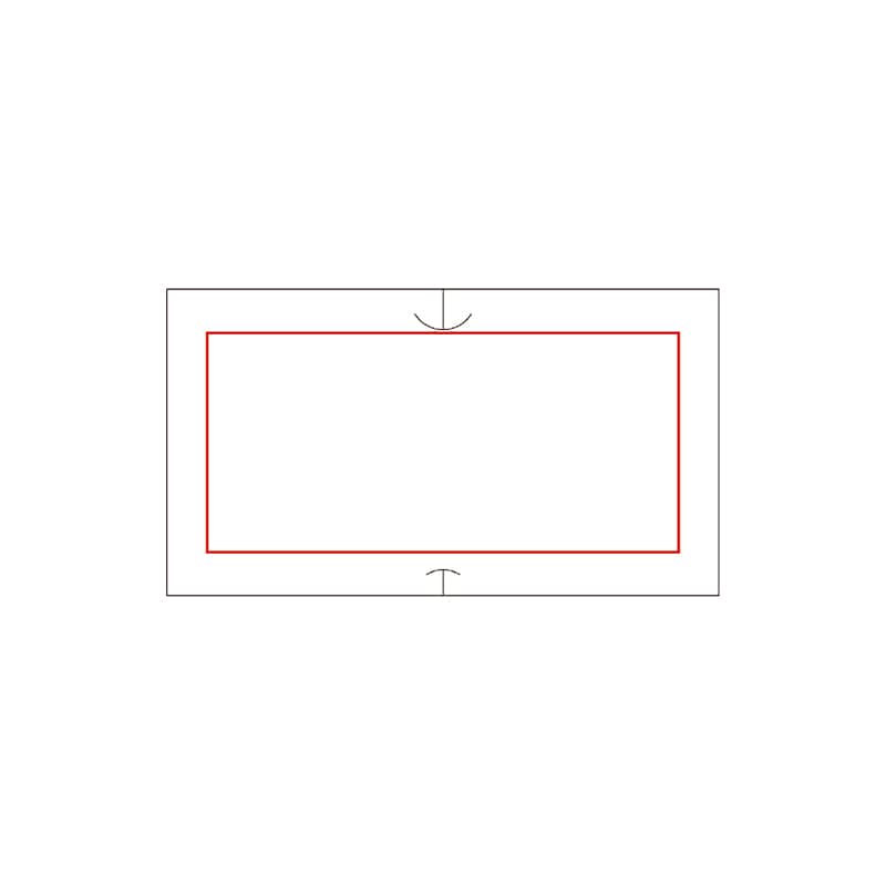 サトー ハンドラベラー用ラベル SP・UNO1C共通 共通-4 赤枠 弱粘 10巻/袋