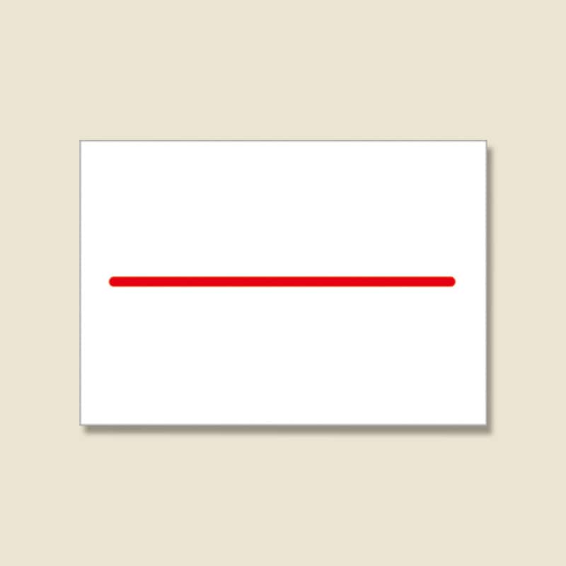 サトー ハンドラベラー用ラベル DUO220用 赤1本線 弱粘 10巻/袋