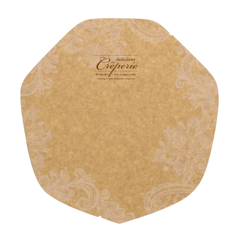 アオトプラス ラミクレープ包装紙 クラフト 変形 レース 200枚/袋