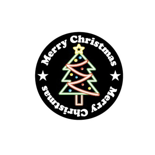 金久 POPシール クリスマス ネオンツリー SK-777 1束(ご注文単位1束)【直送品】