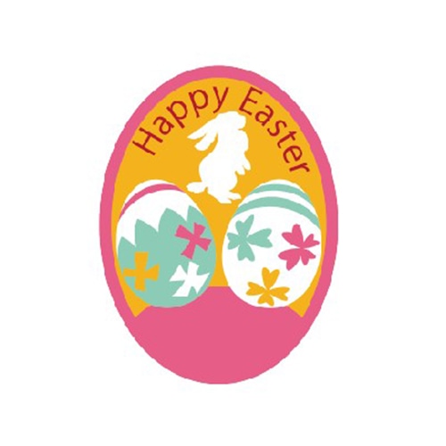 金久 POPシール イースター エリプスPINK SK-863 1束(ご注文単位1束)【直送品】