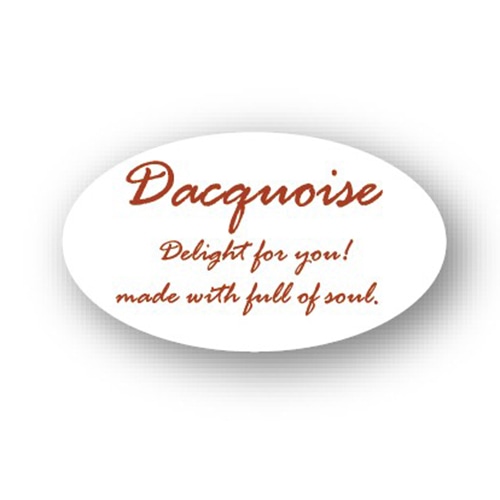 金久 POPシール ダックワーズ　Dacquoise NC-12 1束（ご注文単位1束）【直送品】