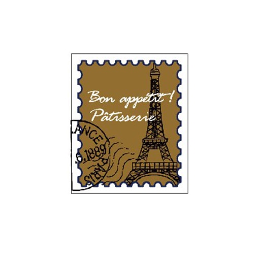金久 ケーキピック プチポイント エッフェル塔 切手A 金 PSP-004 1束(ご注文単位1束)【直送品】