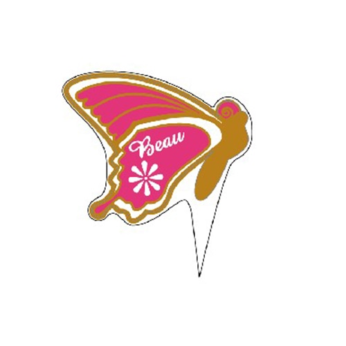 金久 ケーキピック プチポイント アゲハ蝶 金箔 PSP-029 1束(ご注文単位1束)【直送品】