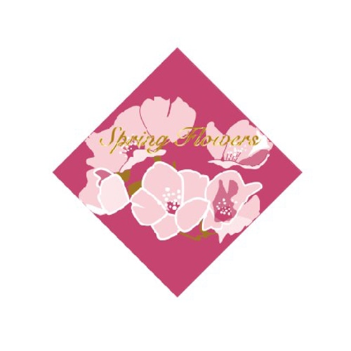 金久 ケーキピック プチポイント さくら スプリングフラワー 金箔 PSP-038 300枚/袋(ご注文単位1袋)【直送品】