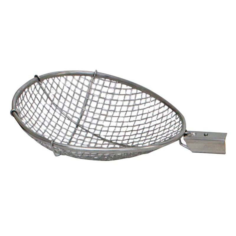 18-8 すくい網 抗菌 角柄用 ナス型 平織 KEN28H 特大 1個(ご注文単位1個)【直送品】