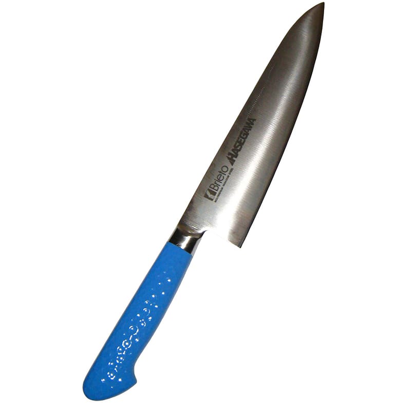 ハセガワ抗菌カラー庖丁牛刀MGK-2121cmブルー　1個（ご注文単位1個）【直送品】