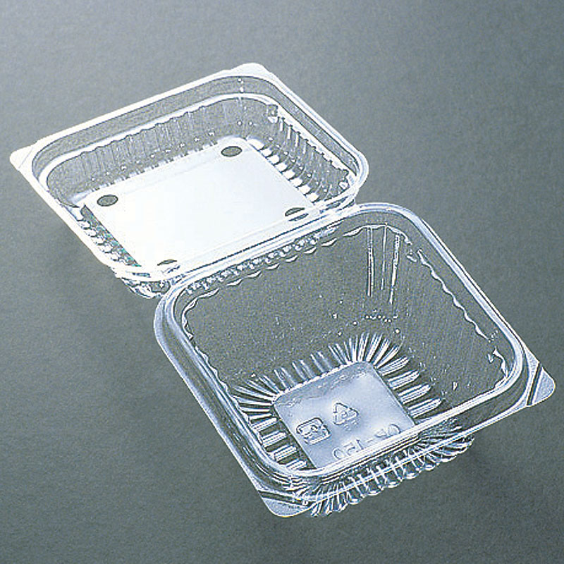 デンカポリマー 食品容器 フードパック(嵌合タイプ) OP-150 穴あり 100枚/袋