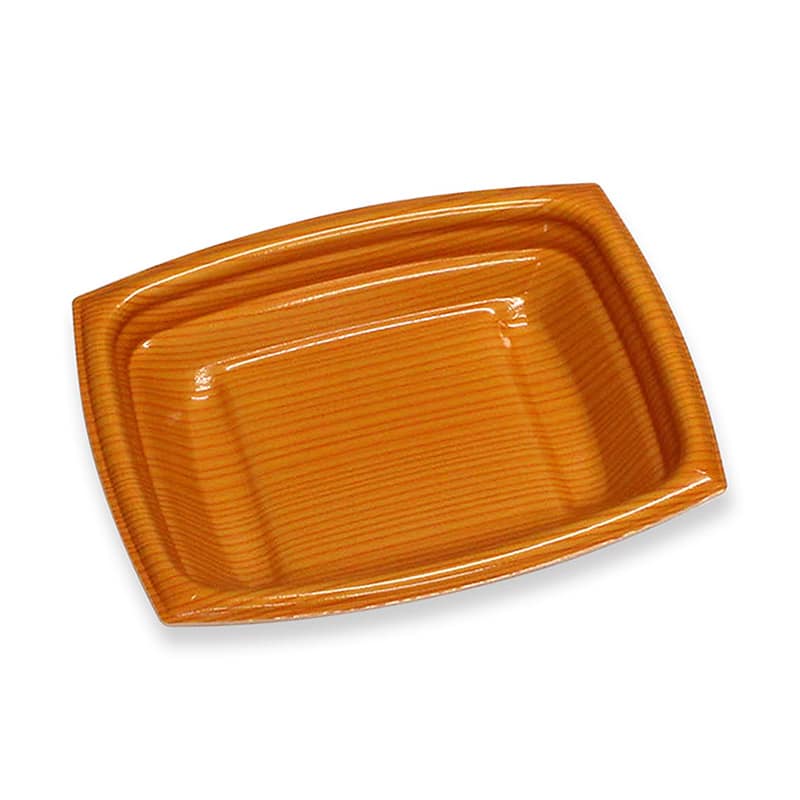 デンカポリマー 惣菜容器 夢デリLS 本体 LS15 木目新 33983 50枚/袋（ご注文単位24袋）【直送品】