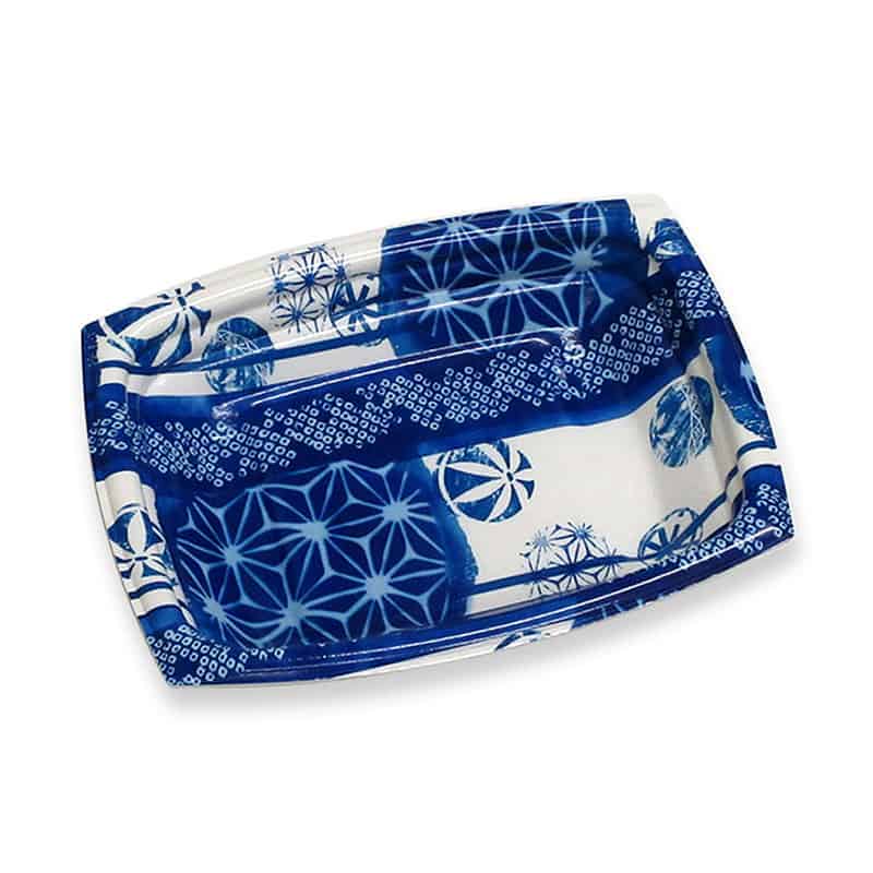 デンカポリマー 惣菜容器 夢デリLS 本体 LS15 手まり青 33993 50枚/袋（ご注文単位24袋）【直送品】