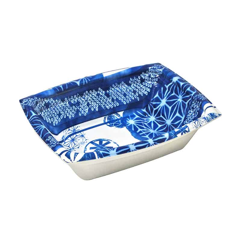 デンカポリマー 惣菜容器 夢デリLS 本体 LS15深 手まり青 35923 50枚/袋（ご注文単位24袋）【直送品】