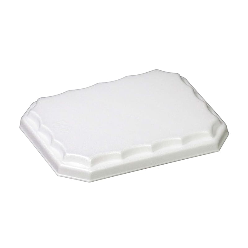 デンカポリマー かき揚げ弁当無地 蓋 38383 50枚/袋（ご注文単位8袋）【直送品】