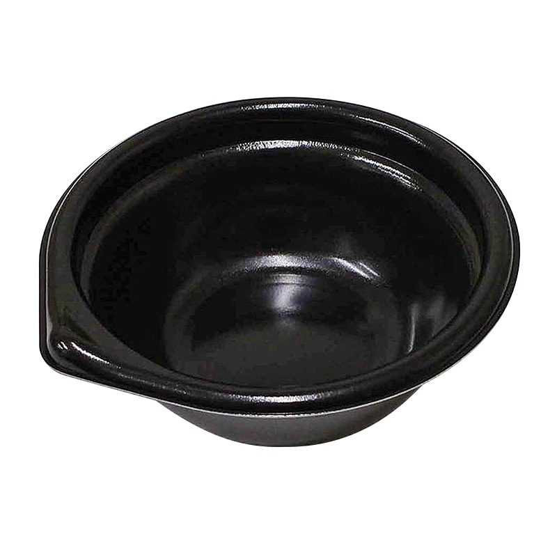 デンカポリマー 丼容器 ラルム 本体R 145 ブラック 50枚/袋(ご注文単位20袋)【直送品】