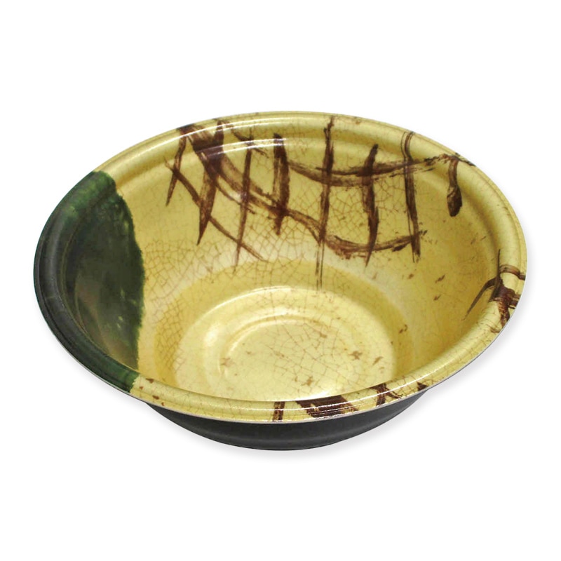 デンカポリマー 温麺容器 本体 E-52 やなば織部 黒 50枚/袋(ご注文単位12袋)【直送品】