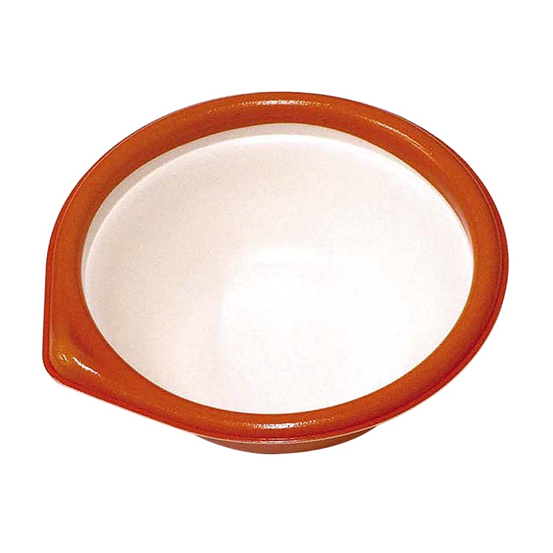 デンカポリマー 丼容器 ラルム 本体R 145 リングオレンジ 50枚/袋(ご注文単位20袋)【直送品】