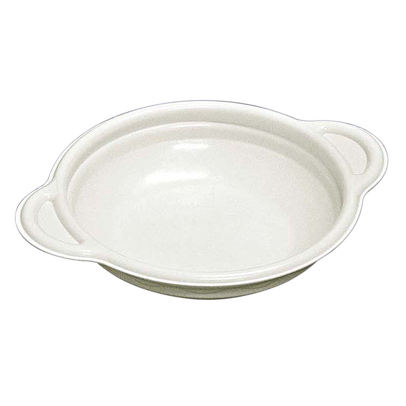 デンカポリマー 鍋型容器 パルフェ 本体 180 浅平底 ホワイト 50枚/袋(ご注文単位16袋)【直送品】