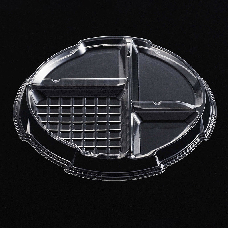 デンカポリマー 冷し麺容器 TPライトボウル 中皿3 195 50枚/袋(ご注文単位48袋)【直送品】