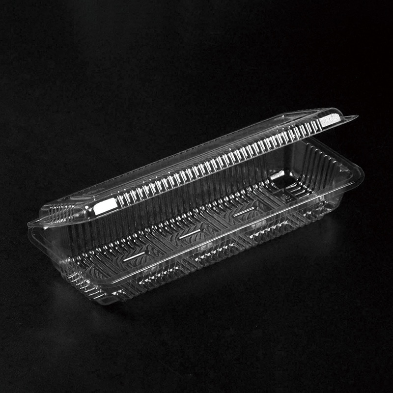 デンカポリマー 食品容器 フードパック(折蓋タイプ) OP-112 巻き寿司1本 浅 100枚/袋