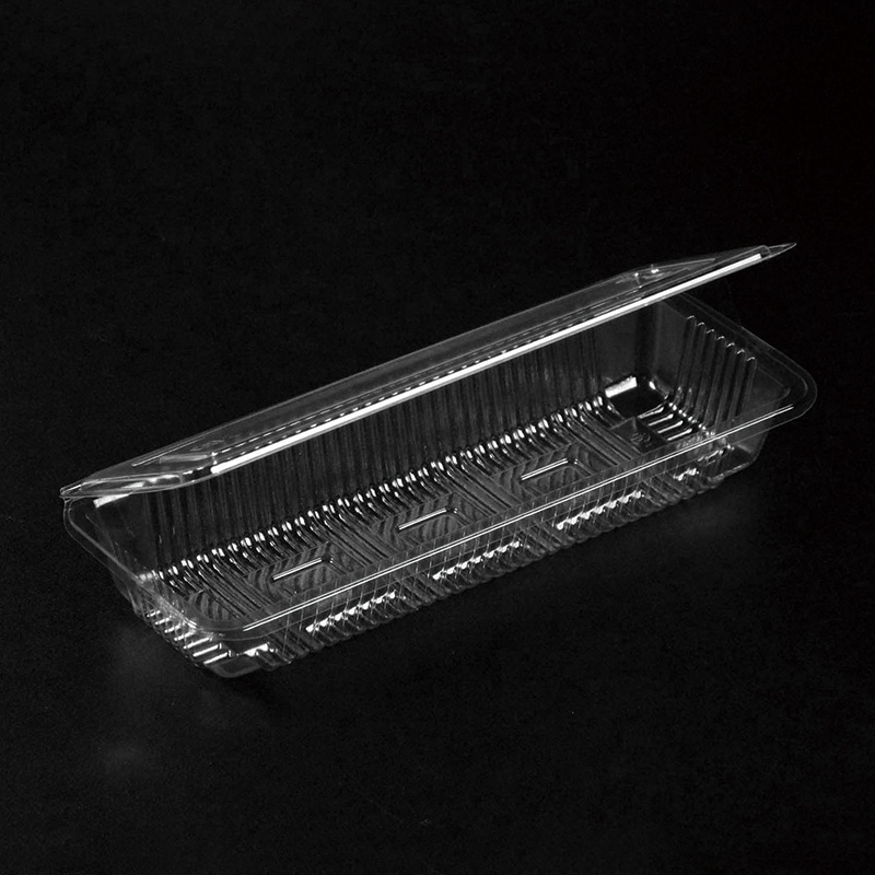 デンカポリマー 食品容器 フードパック(折蓋タイプ) OP-113 巻き寿司1本 平 100枚/袋