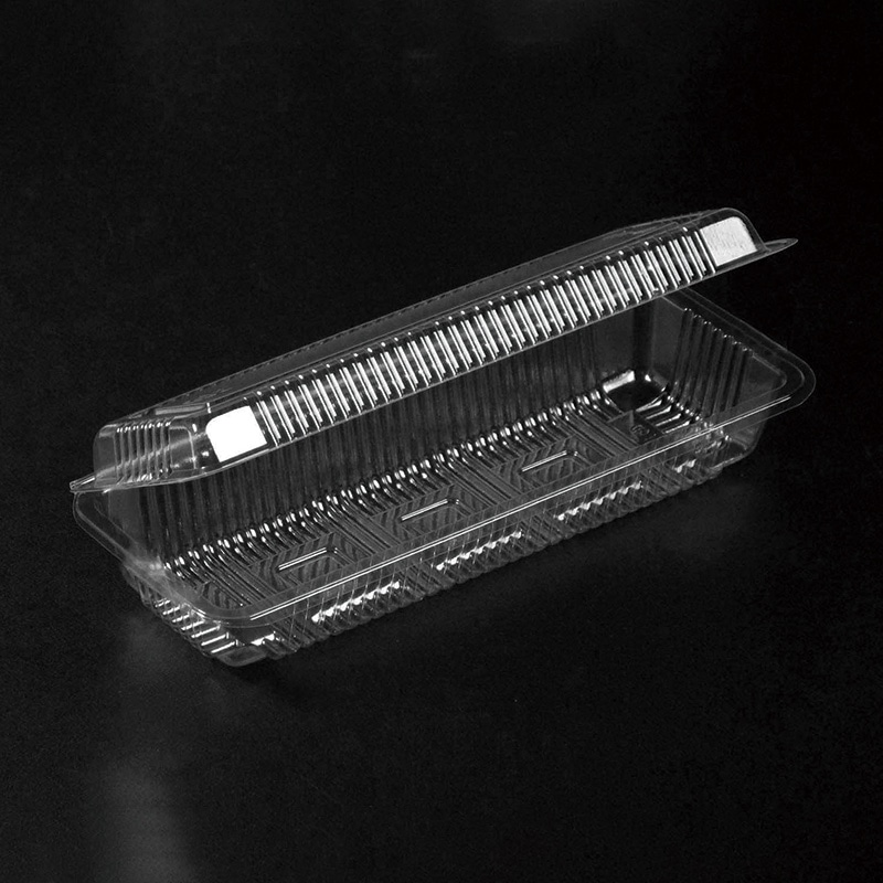 デンカポリマー 食品容器 フードパック(折蓋タイプ) OP-111 巻き寿司1本 深 100枚/袋