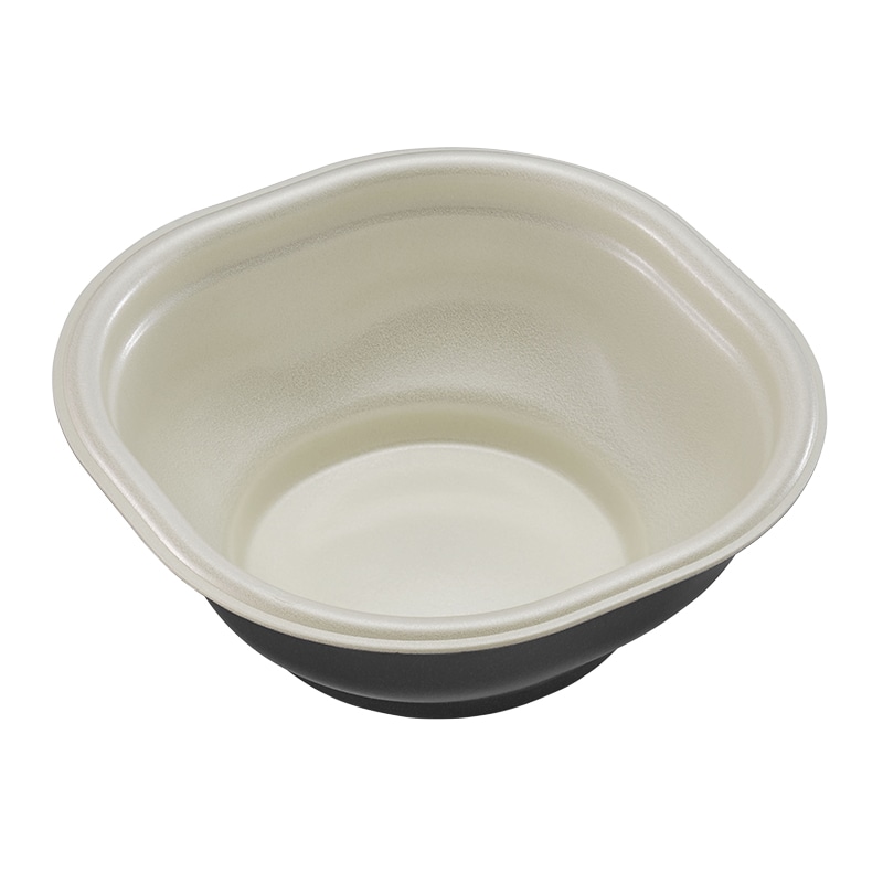 デンカポリマー 丼容器　グルメ丼　本体 20 黒 50枚/袋（ご注文単位16袋）【直送品】