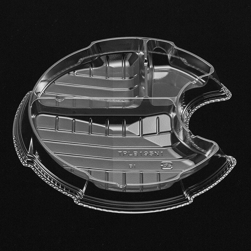 デンカポリマー 冷し麺容器 TPライトボウル 中皿1 195 50枚/袋(ご注文単位48袋)【直送品】