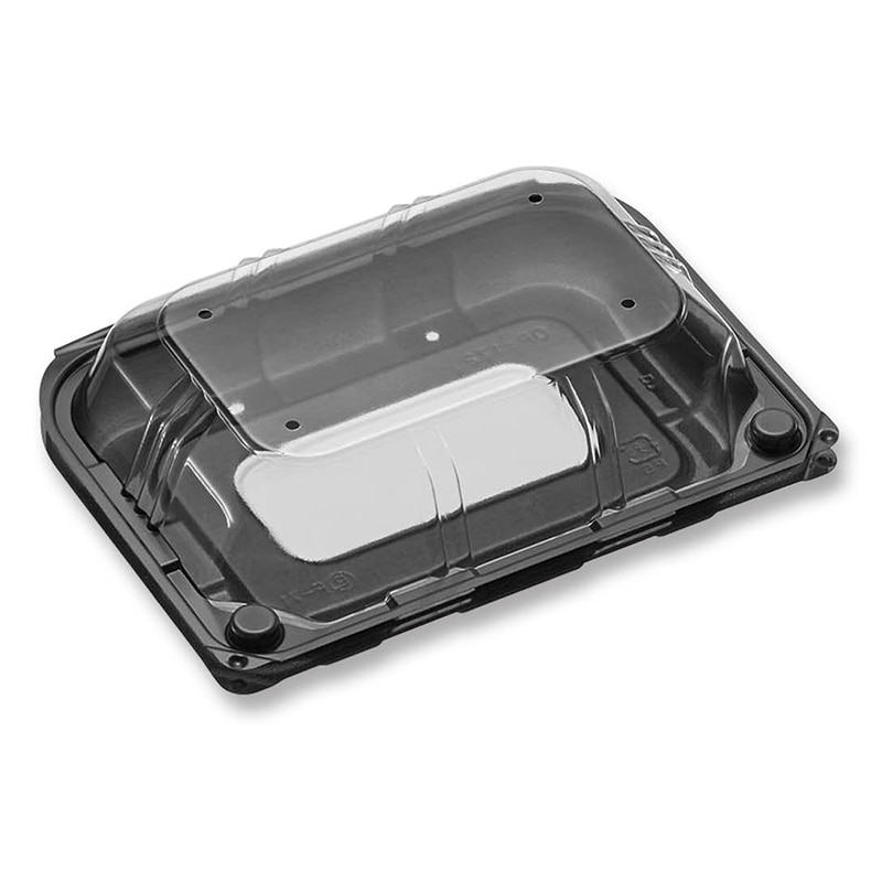 デンカポリマー 嵌合フードパック OP-172　黒窓　穴有 51543　50枚/袋（ご注文単位24袋）【直送品】