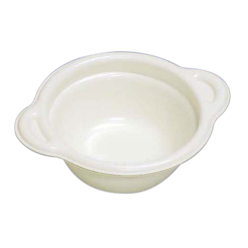 デンカポリマー 鍋型容器　パルフェ　本体 130　平底 ホワイト 50枚/袋（ご注文単位20袋）【直送品】