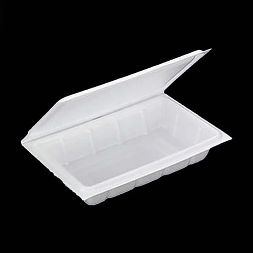 デンカポリマー 折蓋弁当容器 58260 50枚/袋（ご注文単位10袋）【直送品】