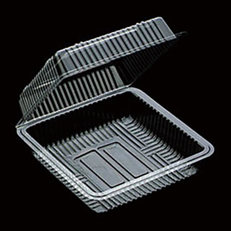 デンカポリマー 食品容器 フードパック(折蓋タイプ) OP-126 100枚/袋