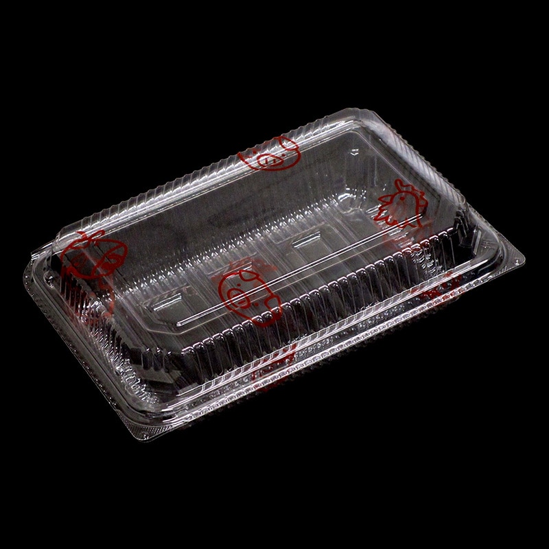 デンカポリマー 嵌合フードパック OP-611R 精肉柄 50枚/袋（ご注文単位18袋）【直送品】