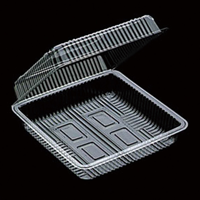 デンカポリマー 食品容器 フードパック(折蓋タイプ) OP-124 100枚/袋