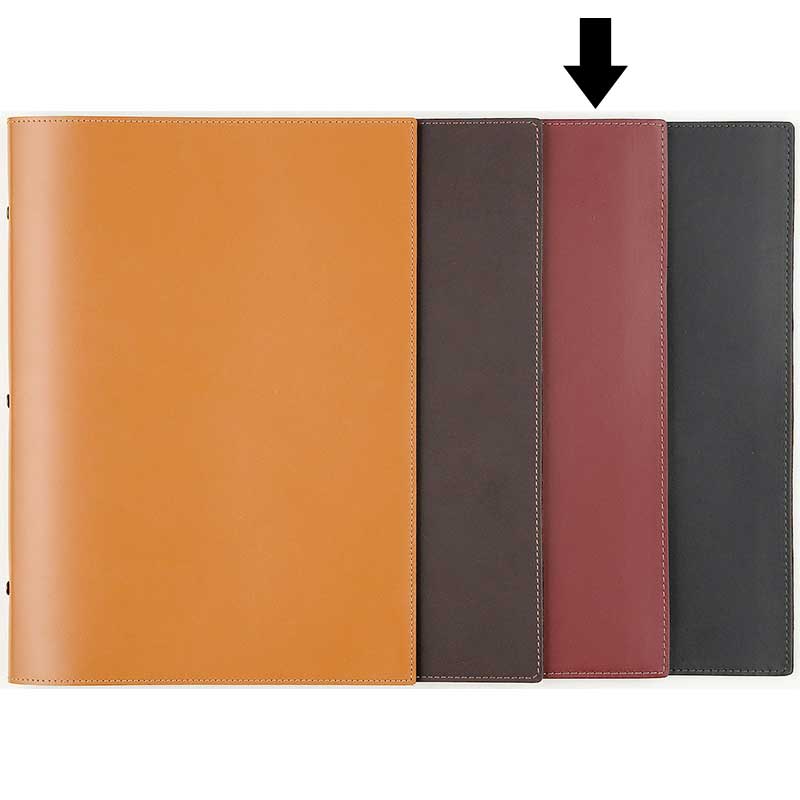 シンビ バインダーメニューブック　スリムB-KM A4　4ページ 赤 1冊（ご注文単位1冊）【直送品】