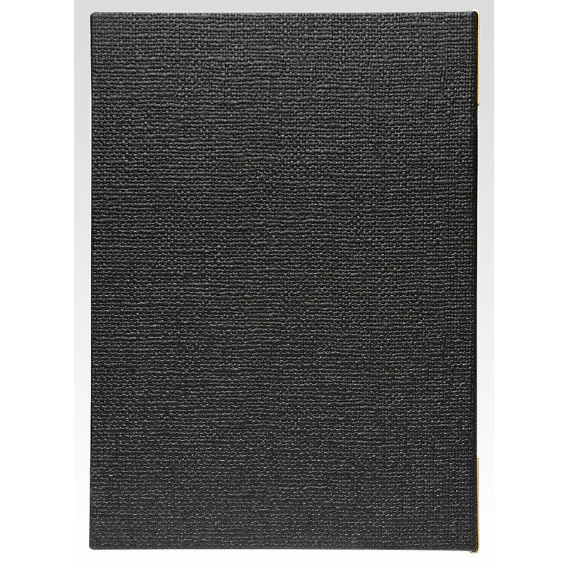 シンビ 和洋兼用メニューブック　LS-201 A4　4ページ　メニュークリップ仕様 黒 1個（ご注文単位1個）【直送品】