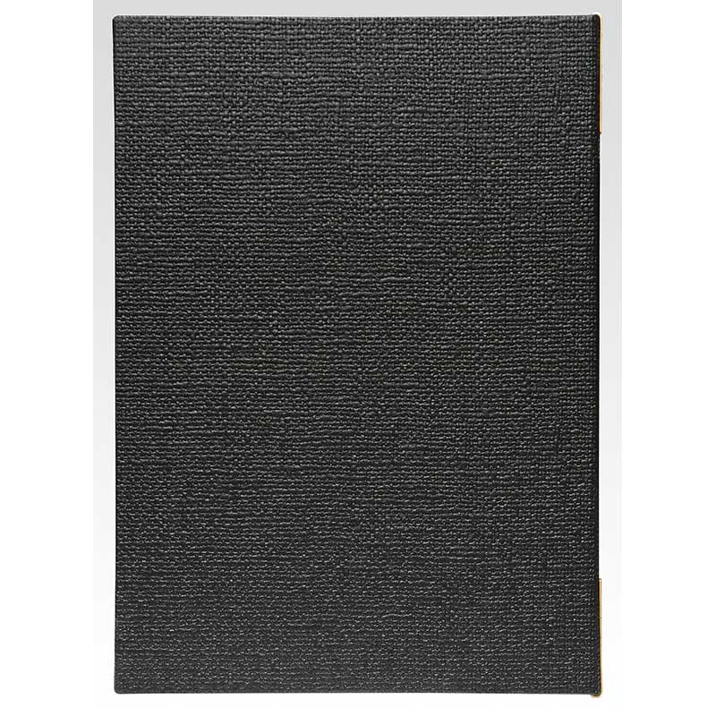 シンビ 和洋兼用メニューブック　LS-202 B5　4ページ　メニュークリップ仕様 黒 1個（ご注文単位1個）【直送品】