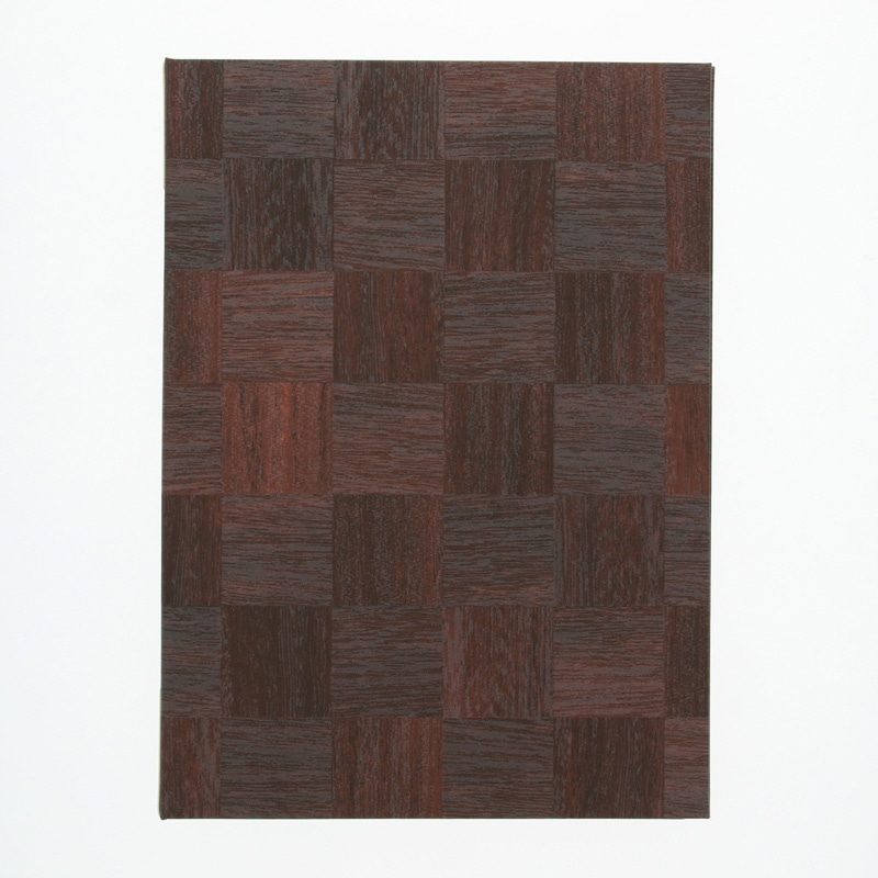 シンビ 和洋兼用メニューブック LS-111 A4 4ページ 茶 1冊(ご注文単位1冊)【直送品】